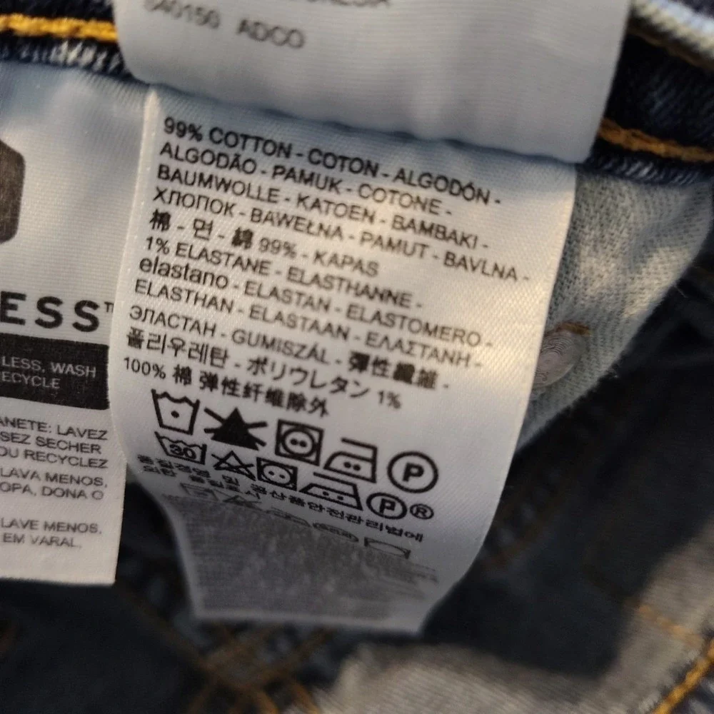 Levis 512 Jeans Mens Skinny Blue Denim Pants  30x32 Tapered Stretch Hipster Fade